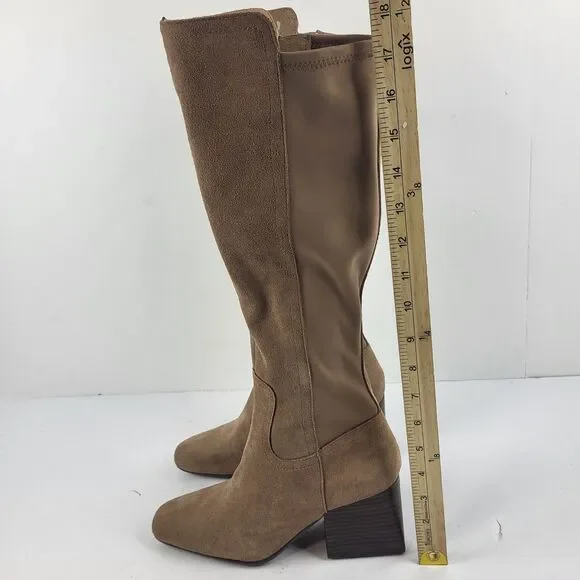 BLONDO TENOR Waterproof Knee High Boot Tan stretch Size 7M - Picture 5 of 16